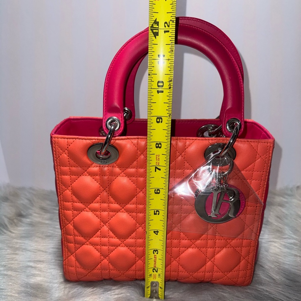 Lady Dior Medium Bicolor Cannage~with COA - Picture 8 of 10